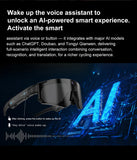 Lenovo AI Smart Glasses ChatGPT 8K Camera 2400W Anti-shake Cycling Video&Photo Sport Sunglasses DualMic 32GB Windproof Goggles