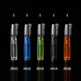 Magic Blue Flame Grinding Wheel Lighter Metal Butane Gas Flint Lighter Cigarette Lighter Smoking Accessories Ensendedores