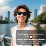 Lenovo Bluetooth5.4 AI Smart Camera Glasses 8K Photo Recording Remote Control Touch Translator Voice Assistant Wireless Sunglass