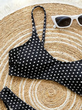 Sexy Polka Dot Print Bikini Set for Women Quick Dry Low Waist Push Up Swimwear Beach Vacation Bathing Suits for Females