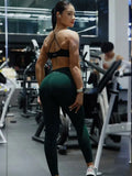 DFINEO DFY Women Impact High Waist Scrunch Butt Lifting Leggings, High Elastic Quick Dry Slim Fit Gym Yoga Sports Long Pants
