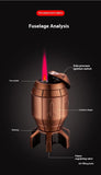 Metal Rotating Decompression Rotating Lighter Windproof Spray Flame Bullet Butane Inflatable Lighter Personalized Men's Gift