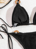 Halter Rings Fishnet Bikinis 2025 Brazilian Bikini Female Swimsuit Women Swimwear Two-pieces Bikini Set Bather Bathing Suit Swim