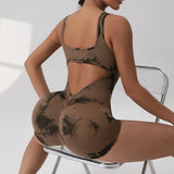 Sexy With V-shaped Exposed Waist Women's Summer Jumpsuits Fitness Daily Wear Casual Yoga Workout Jumpsuits