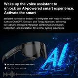 Lenovo AI Smart Glasses ChatGPT 8K Camera 2400W Anti-shake Cycling Video&Photo Sport Sunglasses DualMic 32GB Windproof Goggles