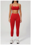 2PCS Yoga Suit Women Tracksuit Sports Bra High Waist Leggings Outfit Gym Set Fitness Athletic Wear Workout Clothes Sportswear