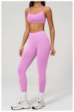 2PCS Yoga Suit Women Tracksuit Sports Bra High Waist Leggings Outfit Gym Set Fitness Athletic Wear Workout Clothes Sportswear