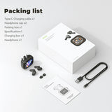 Wireless Bluetooth Headset HTC AI Translator Headphones Low Latency 30-Hour Battery Life Clear Sound Full HD LCD Screen for Musi