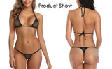 Fishnet Micro Bikini Extreme G String Sexy Thong Bikinis Sets For Women Exotic Mini Swimsuit Female Sexy Two Piece Bathing Suit