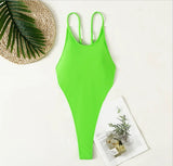 Sexy Extreme Mini Micro String Women Swimwear One Piece Swimsuit Female Cross Backless Monokini High Cut Bathing Suit Swim Lady