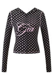 new shoulder letter printed open thread design slim fit hooded zipper short jacket shorts set