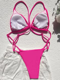 Sexy Extreme Mini Micro String Women Swimwear One Piece Swimsuit Female Cross Backless Monokini High Cut Bathing Suit Swim Lady