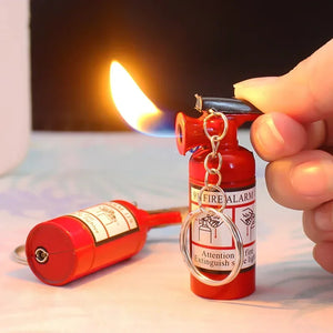 Metal Mini Pendant Lighter Outdoor Cigar Butane Unique Keychain Inflatable Lighter Personalized Smoking Gift