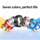 Smart Ring Women Men Heart Rate Blood Oxygen Sleep Health Monitor Camera Control IP68 Waterproof Fashion Sport Ring Holiday Gift