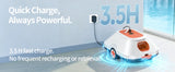 Cordless Robotic Pool Cleaner with 210Mins Long Runtime Automatic Pool Vacuum Smart Path Planning Auto-Parking Large Coverage Up to 2200 Sq.Ft