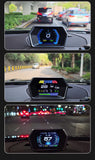 P17 HUD OBD2 GPS On-board Computer Car Electronics Accessories Head Up Display Vehicle Speed Voltage With Overspeed Alarm Gauge