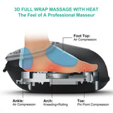 Medcursor Shiatsu Foot Massager Machine with Heat Roller Muscle Relaxation Pain Relief Electric Fully Wrapped Foot Massage