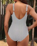 S - XXL Twist Front V Neck One Piece Swimsuit Women Swimwear Female Slim Monokini Backless Bathing Suit Swim Beachwear Bodysuit