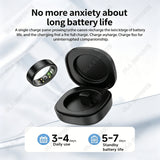 Smart Ring Women Men Heart Rate Blood Oxygen Sleep Health Monitor Camera Control IP68 Waterproof Fashion Sport Ring Holiday Gift