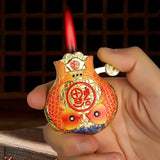 Lucky Bag Fun Welfare Design Double Fish Windproof Lighter Inflatable Blue Flame Giant Discount Butane Lighter
