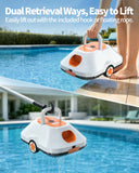 Cordless Robotic Pool Cleaner with 210Mins Long Runtime Automatic Pool Vacuum Smart Path Planning Auto-Parking Large Coverage Up to 2200 Sq.Ft
