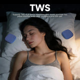 Riksoin Pillow Speaker for Sleeping, 100 White Noise + App, Ultra-Thin Flat Bluetooth, for Side Sleeper, Auto-Off Timer (Blue)