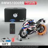 Remote start 1:6 For BMW S1000RR alloy die-casting motorcycle model sound light dynamic collection hobbies birthday Gift boys