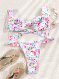 ZRTAK Two Piece Suit Bikinis 2026 Women Swimsuit Push Up Bathing Suit Sexy Bikinis Sets Swimwear Print Beachwear Solid Biquinis
