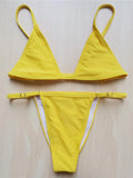 Extreme String Mini Micro Adjustable Strap Bikini Female Swimsuit Swimwear Women Two-Pieces Bikini Set Bather Bathing Suit V516C