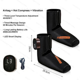 Cordless Foot Ankle Massager Airbag Kneading Foot Massage Compression Warm Feet Relaxblood Circulation Vibration Feet Massage