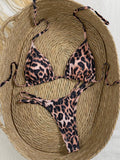 Extreme Mini Micro G String Bikini Leopard Diamond Bikini Women Swimsuit Female Swimwear Two Pieces Bikini Set Bathing Suit Swim