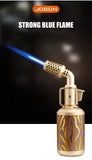 JOBON Creative Shape Cigar Lighter Blow Torch Windproof Locking Blue Flame Rotor Design  UV Transfer Printing Craft Gifts