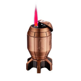 Metal Rotating Decompression Rotating Lighter Windproof Spray Flame Bullet Butane Inflatable Lighter Personalized Men's Gift