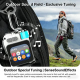 GAMINJA Powerful Bluetooth Speaker Bass Wireless Outdoor Speakers LED Display Screen with RGB Desktop Subwoofer