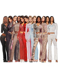 Iamgia New Front Shoulder Slim Fit Letter Printed Open Line Design Slim Fit Hooded Zipper Short Jacket Pants Set