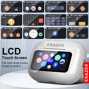 Choice ERAZER Airs Pro Wireless Bluetooth Earphones Touch Screen Headphones HiFi Earbuds ANC Noise Reduction Headsets HD Call