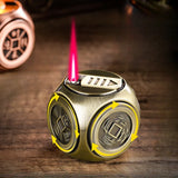 Hot selling Four sided Rotating Gyroscope Decompression Dice Direct Charge Desktop Toy Gift Metal Inflatable Lighter