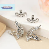 【1Pair Butterfly Rhinestone Decor For Clip On Earbuds Open Ear Accessories Removeable DIY Earphone Decoration】