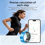 Smart Ring Women Men Heart Rate Blood Oxygen Sleep Health Monitor Camera Control IP68 Waterproof Fashion Sport Ring Holiday Gift