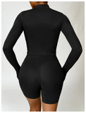 New Running Elasticity Yoga Jacket Zipper Slimming Top Coat Women's Sports Jacket Gym Workout Sports Long Sleeves Women Tights