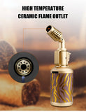 JOBON Creative Shape Cigar Lighter Blow Torch Windproof Locking Blue Flame Rotor Design  UV Transfer Printing Craft Gifts