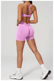 2PCS Yoga Suit Women Tracksuit Sports Bra High Waist Leggings Outfit Gym Set Fitness Athletic Wear Workout Clothes Sportswear