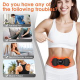 EMS Back And Neck Massager Wireless Pulse Heating Cervical Massage Patch 6 Mode 19 Level Mini Electric Muscle Stimulator Sticker