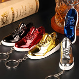 Innovative Personalized Basketball Shoe Keychain Lighter, Stylish Inflatable Windproof Jet Lighter Bag Hanging Ornament for Men