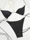 2026 Sexy Bikinis Swimsuit  Women Swimwear High Cut Bathing Suit Brazilian Biquini Sexy Bikini Sets Solid Beachwear
