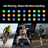 New Ultra Thin Smart Watch men 1.96" AMOLED HD Pixel Display Always Show Time BT Call Reminder Smartwatch Ladies For Android iOS