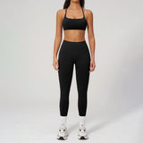 2PCS Yoga Suit Women Tracksuit Sports Bra High Waist Leggings Outfit Gym Set Fitness Athletic Wear Workout Clothes Sportswear