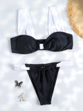 Miyouj 2026 Bikinis Leopard Swimsuit Bandage Bath Wear Sexy Piece Suits Low Waist Swimwear Triangle Bathsuit Summer Biquini