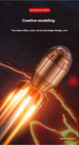 Metal Rotating Decompression Rotating Lighter Windproof Spray Flame Bullet Butane Inflatable Lighter Personalized Men's Gift