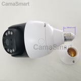 Camnsmart 5MP Tuya Smart Outdoor Light Bulb Camera Wifi IP PTZ Color Night Vision Home Security Auto Track Video Surveillance